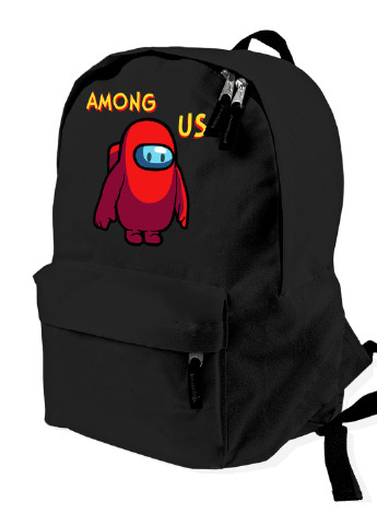 Детский рюкзак Амонг Ас Красный (Among Us Red) (9263-2411) MobiPrint (217075013)