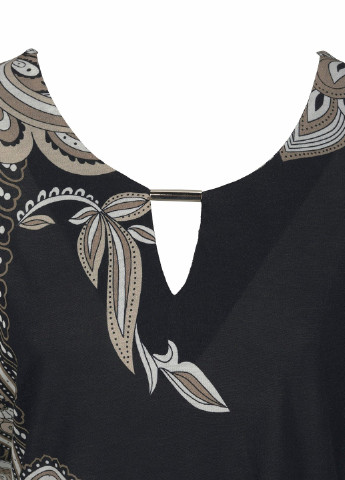 Чорна пляжна сукня а-силует Lascana турецькі огірки