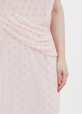 Светло-розовое кэжуал платье Orsay в горошек