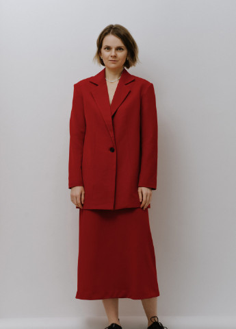 Красная однотонная юбка MONTAKIRA