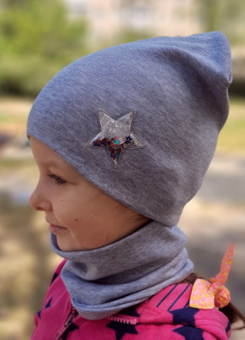 Детская шапка с хомутом КАНТА размер 48-52, серый (OC-300) Канта (212242501)