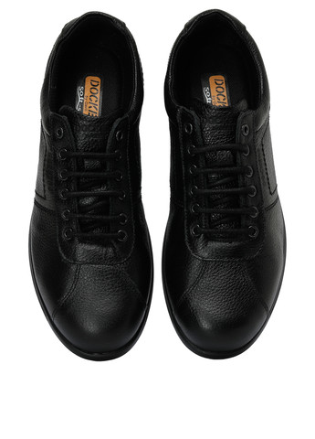 Черные кэжуал туфли Dockers на шнурках