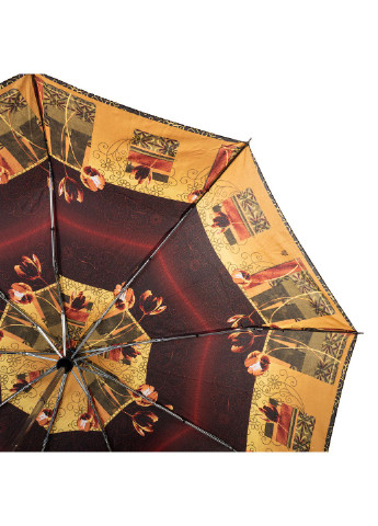 Бордовый складной зонт полный автомат 104 см Airton (197766333)