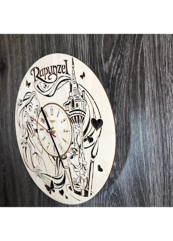 Дитячий круглий безшумний настінний годинник "Рапунцель" 7Arts (253566015)