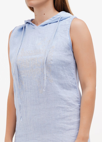 Голубое кэжуал платье Made in Italy однотонное