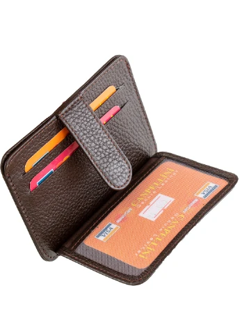 Мужская кожаная визитница 11х8,5х0,5 см Canpellini (212709471)