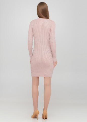 Светло-розовое кэжуал платье платье-свитер Madoc Jeans меланжевое