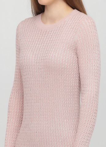 Светло-розовое кэжуал платье платье-свитер Madoc Jeans меланжевое