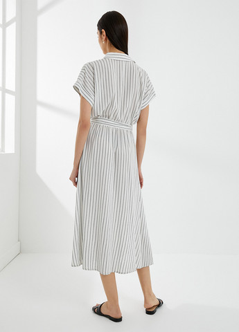 Чорно-білий кежуал сукня сукня-сорочка KOTON в смужку