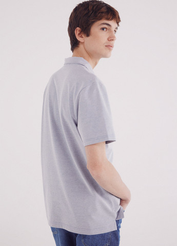 Голубой футболка-поло для мужчин Springfield меланжевая