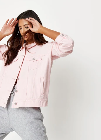 Светло-розовая демисезонная куртка Missguided