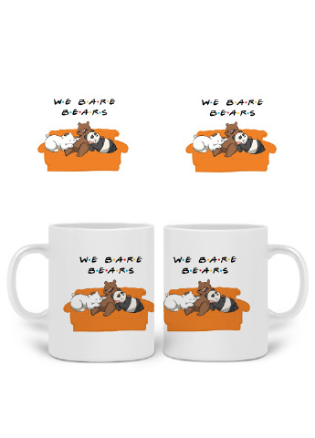Кружка Вся правда про ведмедів (We Bare Bears) 330 мл горнятко керамічне (20259-2890) MobiPrint (224806098)