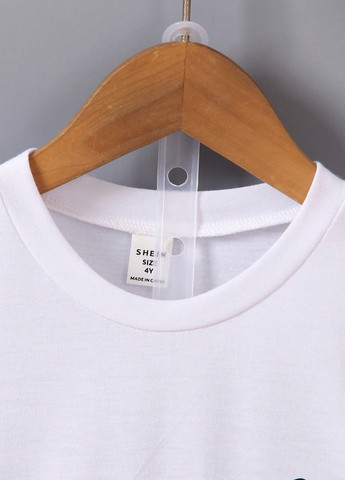 Біла літня футболка SHEIN
