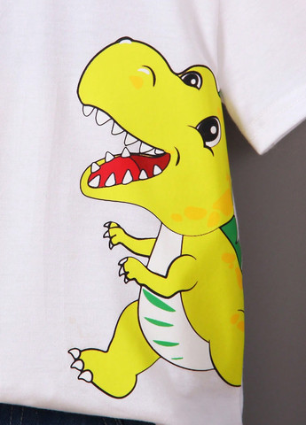 Біла літня футболка SHEIN