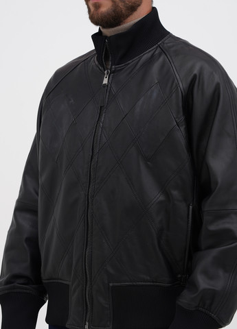 Чорна демісезонна куртка Trussardi