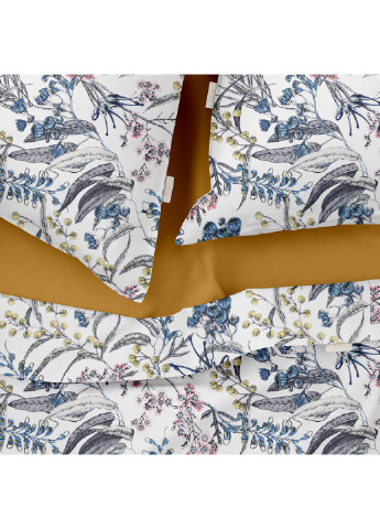 Комплект двуспального постельного белья на резинке Flowersyard Mustard 180х220 (4822052083826) Cosas (252346978)