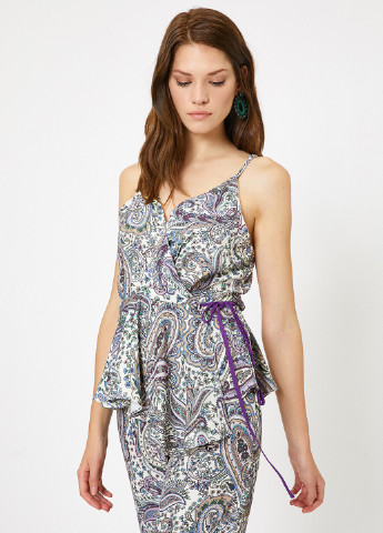 Комбінована блуза на запах KOTON