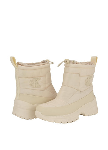 Зимние ботинки Calvin Klein с аппликацией, с логотипом из искусственной кожи, тканевые