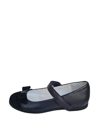 Темно-синие туфли на низком каблуке Мальвы