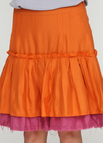 Оранжевая кэжуал однотонная юбка Patrizia Pepe