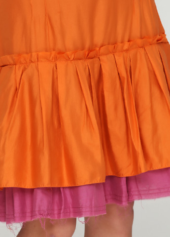 Оранжевая кэжуал однотонная юбка Patrizia Pepe