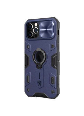 TPU+PC чехол CamShield Armor (шторка на камеру) для Apple iPhone 12 Pro / 12 (6.1"") Синий (is_00000039990_3) Nillkin (250499285)