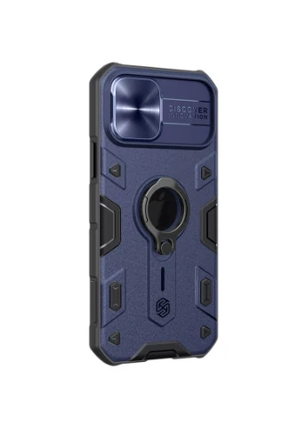 TPU+PC чехол CamShield Armor (шторка на камеру) для Apple iPhone 12 Pro / 12 (6.1"") Синий (is_00000039990_3) Nillkin (250499285)