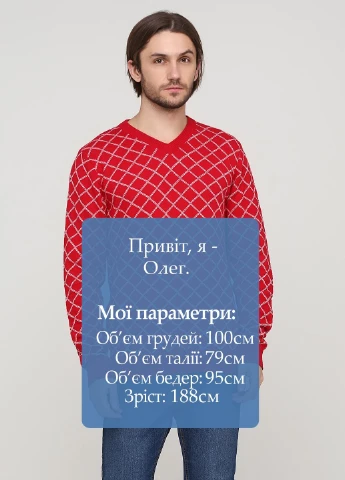 Красный демисезонный свитер H&M