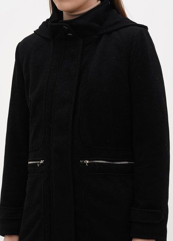 Черное демисезонное Пальто однобортное Boohoo