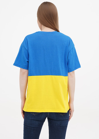 Синьо-жовта літня футболка Shik