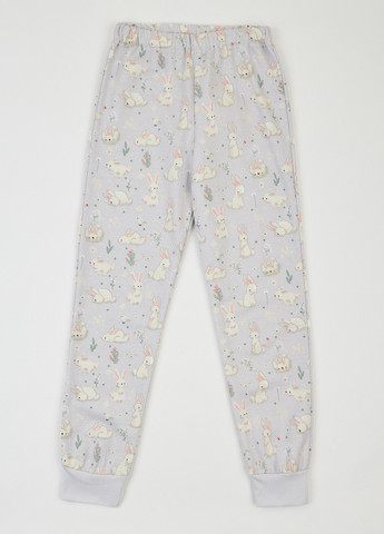 Светло-серая всесезон пижама (свитшот, брюки) свитшот + брюки Ляля