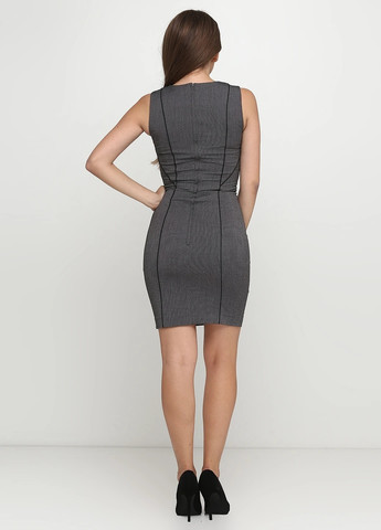 Темно-сіра ділова, кежуал сукня футляр H&M меланжева