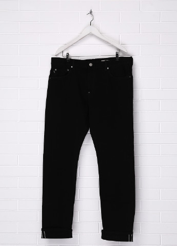 Черные зимние джинсы H&M
