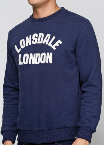 Свитшот Lonsdale - крой надпись синий кэжуал - (29663206)