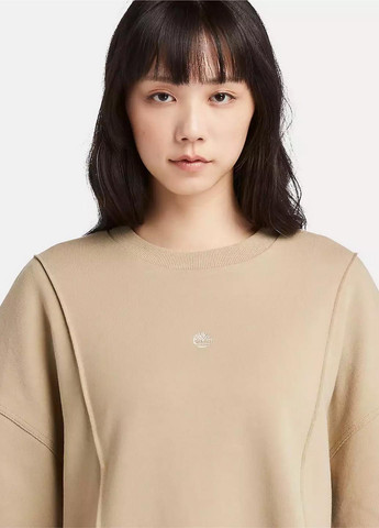 Бежевый свитшот Timberland однотонный вышивка (330361543)