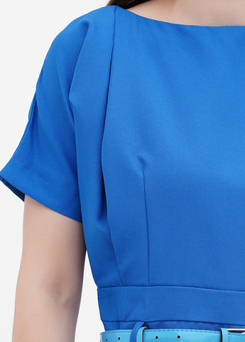 Світло-синя кежуал сукня футляр Rebecca Tatti однотонна