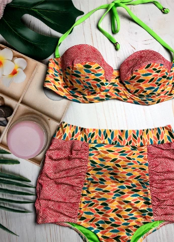Комбінований літній купальник Pistol Panties