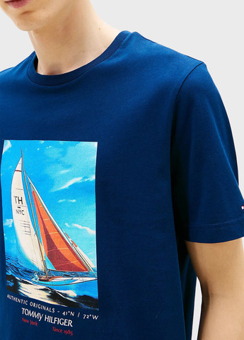 Синяя футболка Tommy Hilfiger