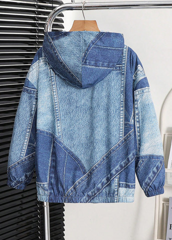 Синя демісезонна куртка SHEIN