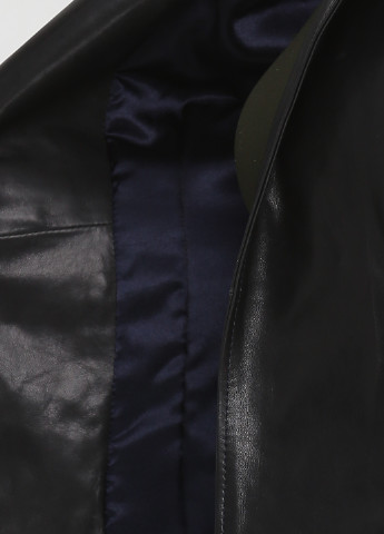 Темно-синяя демисезонная куртка кожаная Undo