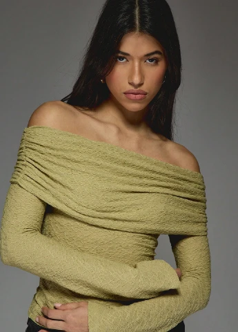 Оливковая блуза SHEIN