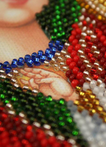 Набор для вшивки бисером на натуральном художественном холсте "Домашний иконостас "Богородица" Абрис Арт AB-294 Abris Art (255337285)