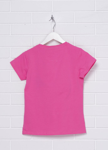 Розовая летняя футболка с коротким рукавом To Be Too