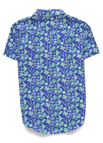 Синяя кэжуал рубашка с рисунком Crewcuts