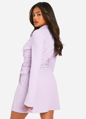 Лілова кежуал сукня сукня-жакет Boohoo однотонна