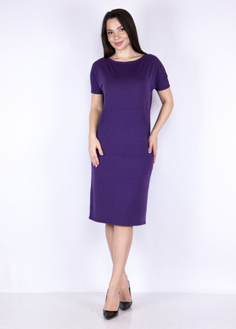 Фиолетовое кэжуал платье Time of Style однотонное