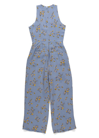 Комбинезон Ivy & Oak комбинезон-брюки цветочный голубой кэжуал купро