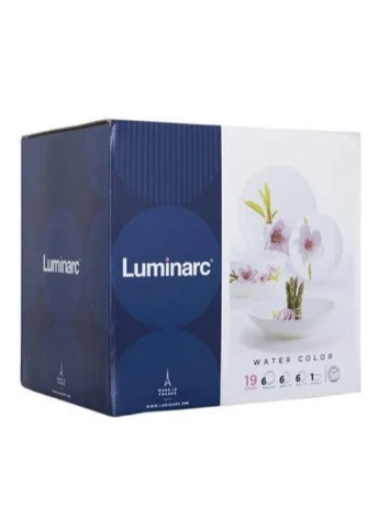 Столовий сервіз Diwali Water Color 19 предметів Luminarc (254453964)