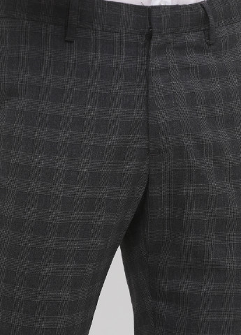 Темно-серые классические демисезонные классические, укороченные брюки H&M