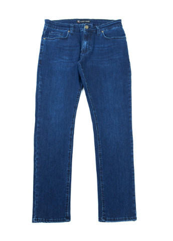 Темно-синие демисезонные джинсы мужские темно-синие слим Slim Coockers